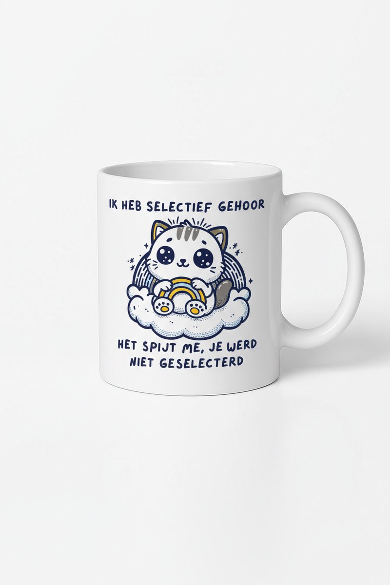 Ik Heb Selectief Gehoor Mok - Cadeau voor Koffieliefhebbers