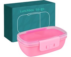 Köpke Broodtrommel - Lunchbox - Lichtroze - Transparant