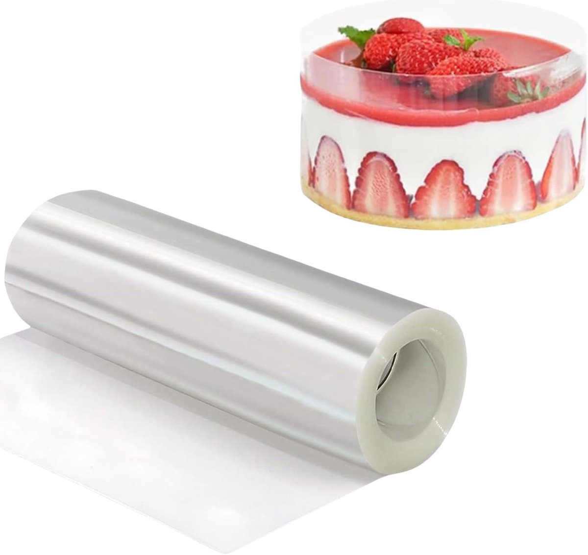 15 cm Transparante Acetate Rol - Herbruikbare Cake Collar - Acetate Rolls voor Taarten