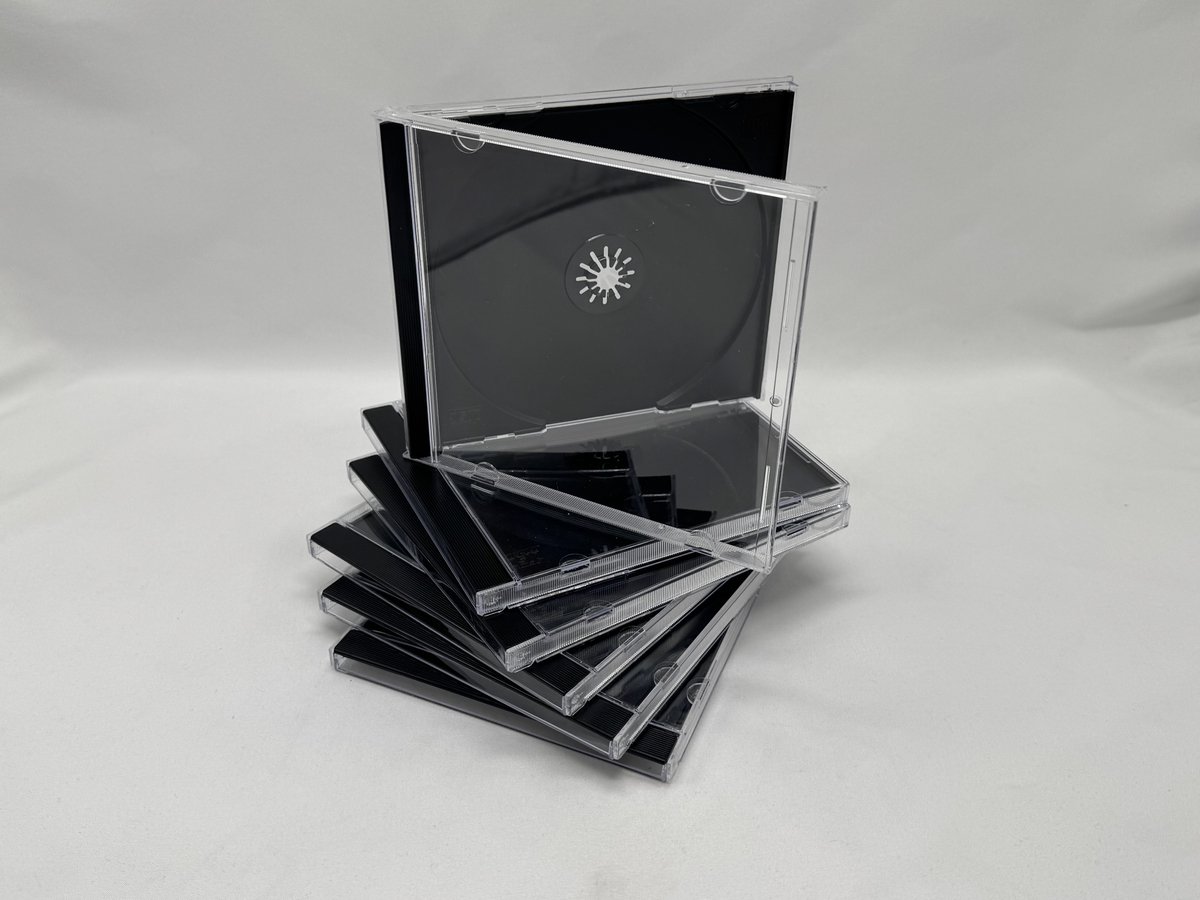 Jewel Case CD-doos/DVD-doos Zwart, Pak van 10 ( zonder disk/sans disque )