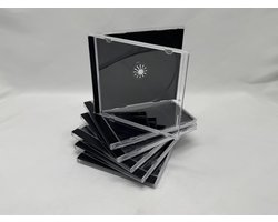 Jewel Case CD-doos/DVD-doos Zwart, Pak van 10 ( zonder disk/sans disque )