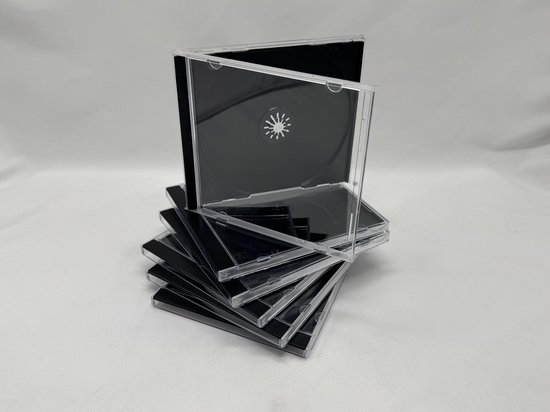 Jewel Case CD-doos/DVD-doos Zwart, Pak van 10 ( zonder disk/sans disque )
