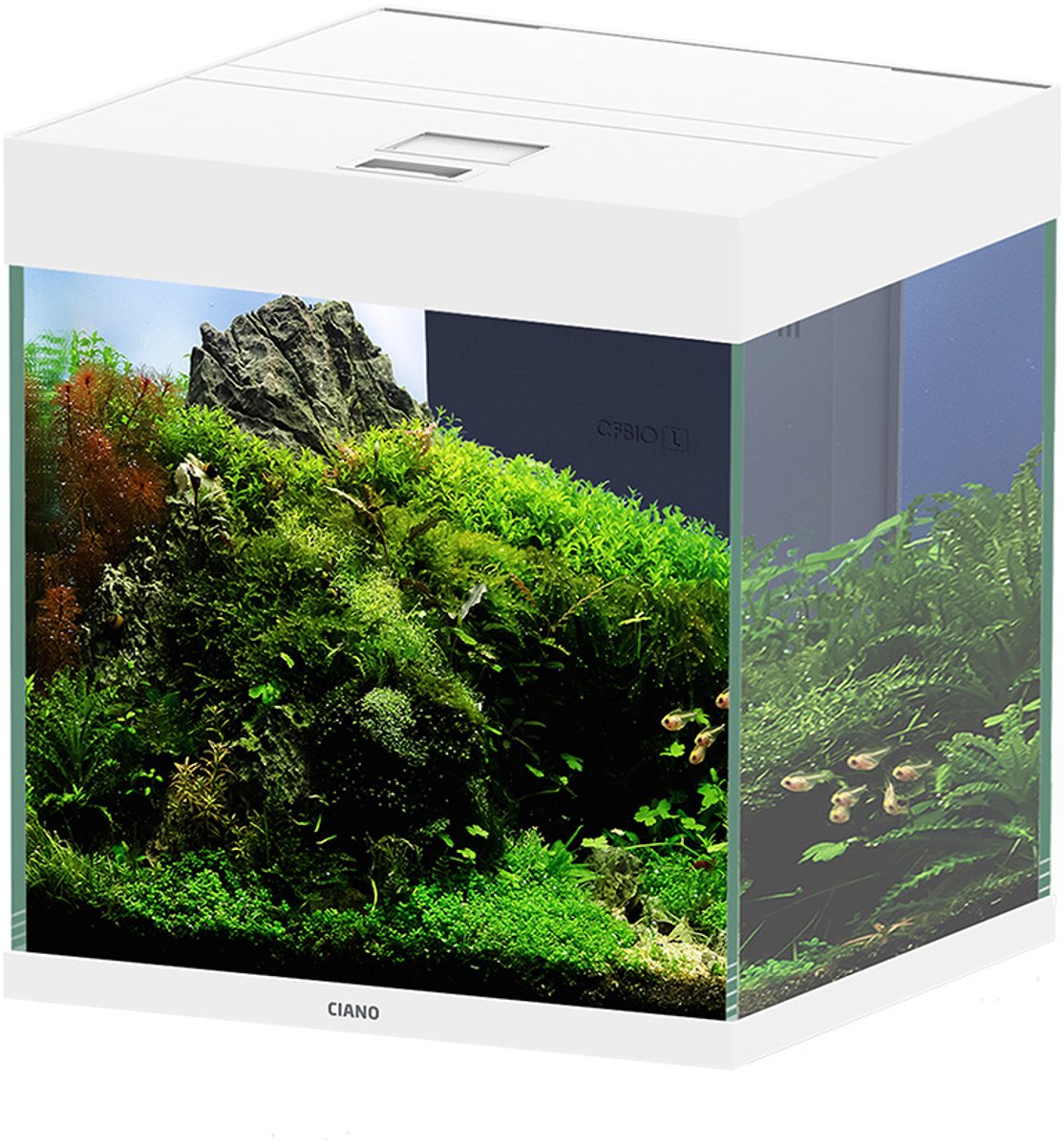 Ciano Emotions pro 40 | 52L | 39,8x39,8x43CM Wit Aquarium complete set thumbnail 2