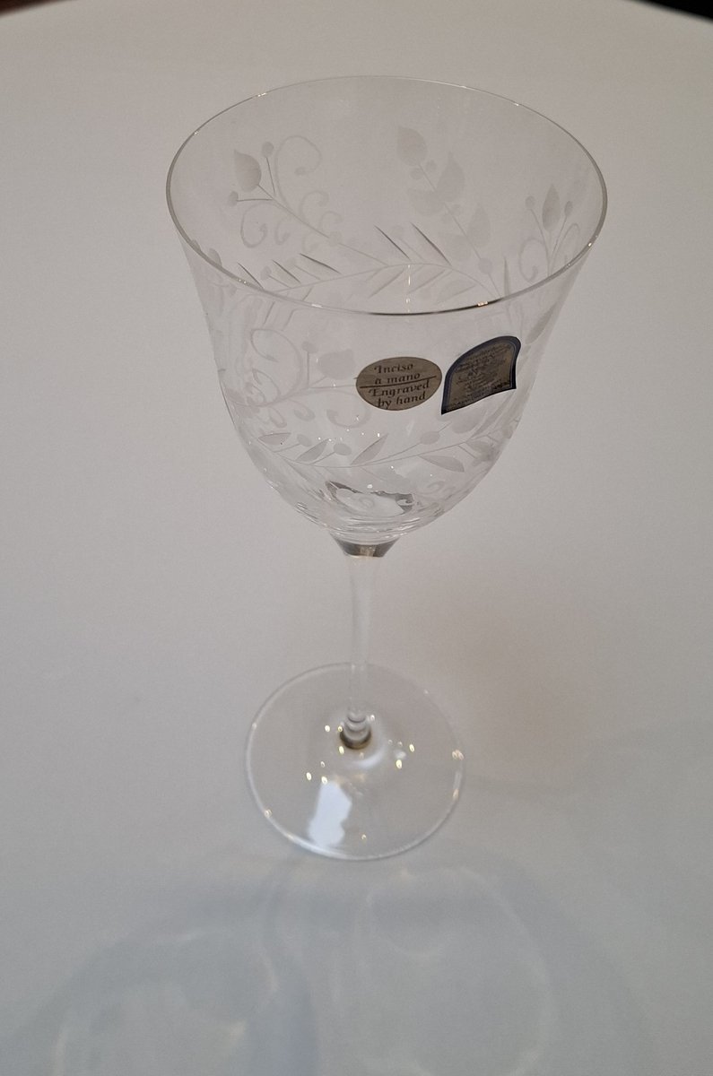 RCRCRYSTAL Da Vinci Gioconda 2 stuks wijnglazen 34 cl handgegraveerd