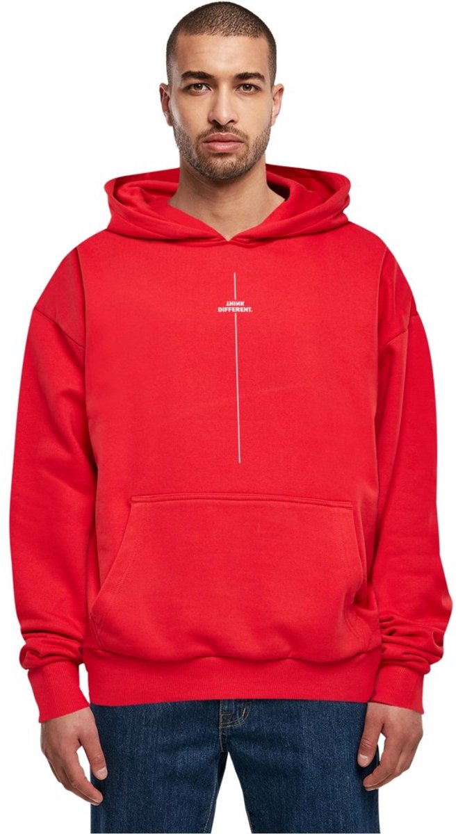 Merchcode - Think Different Ultra Heavy Hoodie/trui - L - Rood