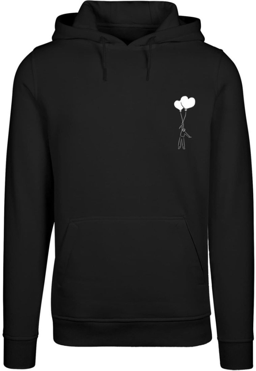 Merchcode - Love In The Air Fitted Heavy Hoodie/trui - L - Zwart