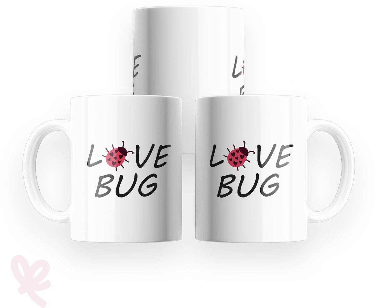 GIVIO mok 320 ml - keramiek - Love bug
