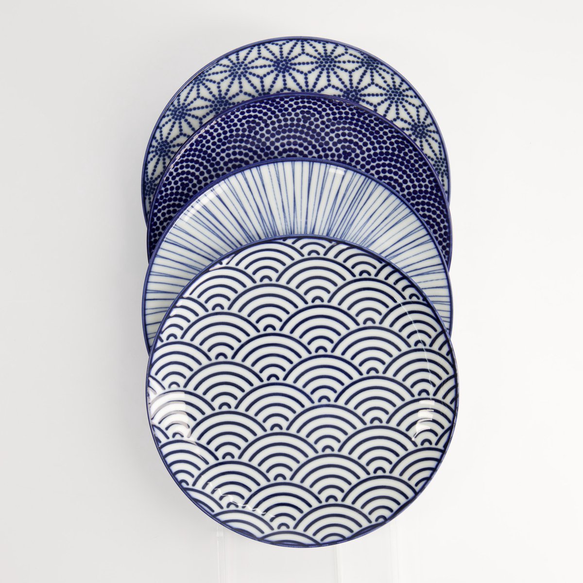 Tokyo Design Studio Nippon Blue ontbijtborden 20.6cm porselein set van 4 2026
