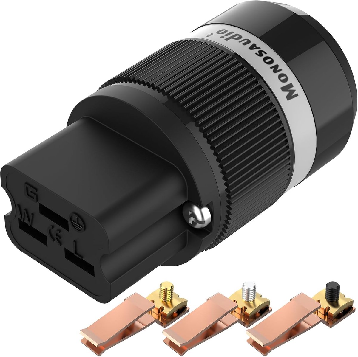 Netsnoer Stekker - Audio Kabel - HiFi Audio - 99998% Zuiver Koper - 20A 250V - Koper