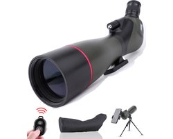 Zoomble® Spotting Scope 20-60x80 - Met Draagtas, Tripod, Telefoonhouder & Afstandsbediening - Incl. E-book - 80 mm Lens - Tot 60x Zoom - Voor Vogelspotten, Natuur, Outdoor & Jagen – Monoculair Verrekijker - Statief - Monokijker