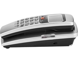 Bureautelefoon Nummerherkenning - Vaste Telefoon - Thuis Kantoor - Kristal Knop Opslag - 30 Oproepen - Zilver