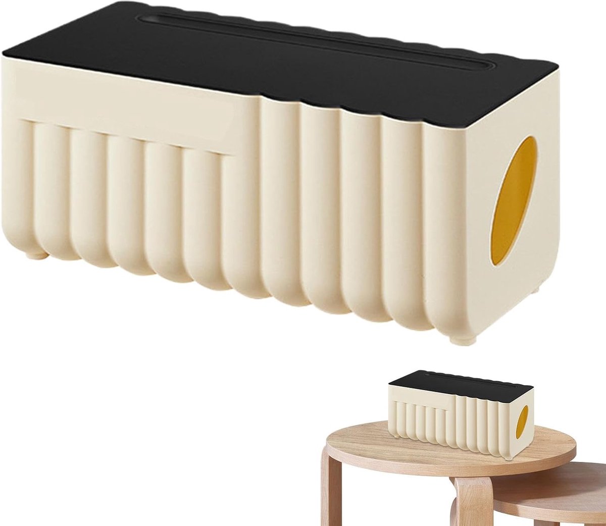 Kabel Organizer Box - Snoer Opbergdoos - Bureau Opruimen - Stofdicht Deksel - 29x13x13cm