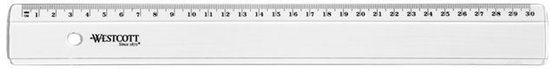 Westcott liniaal - 30cm - kunststof - AC-E10152-BP