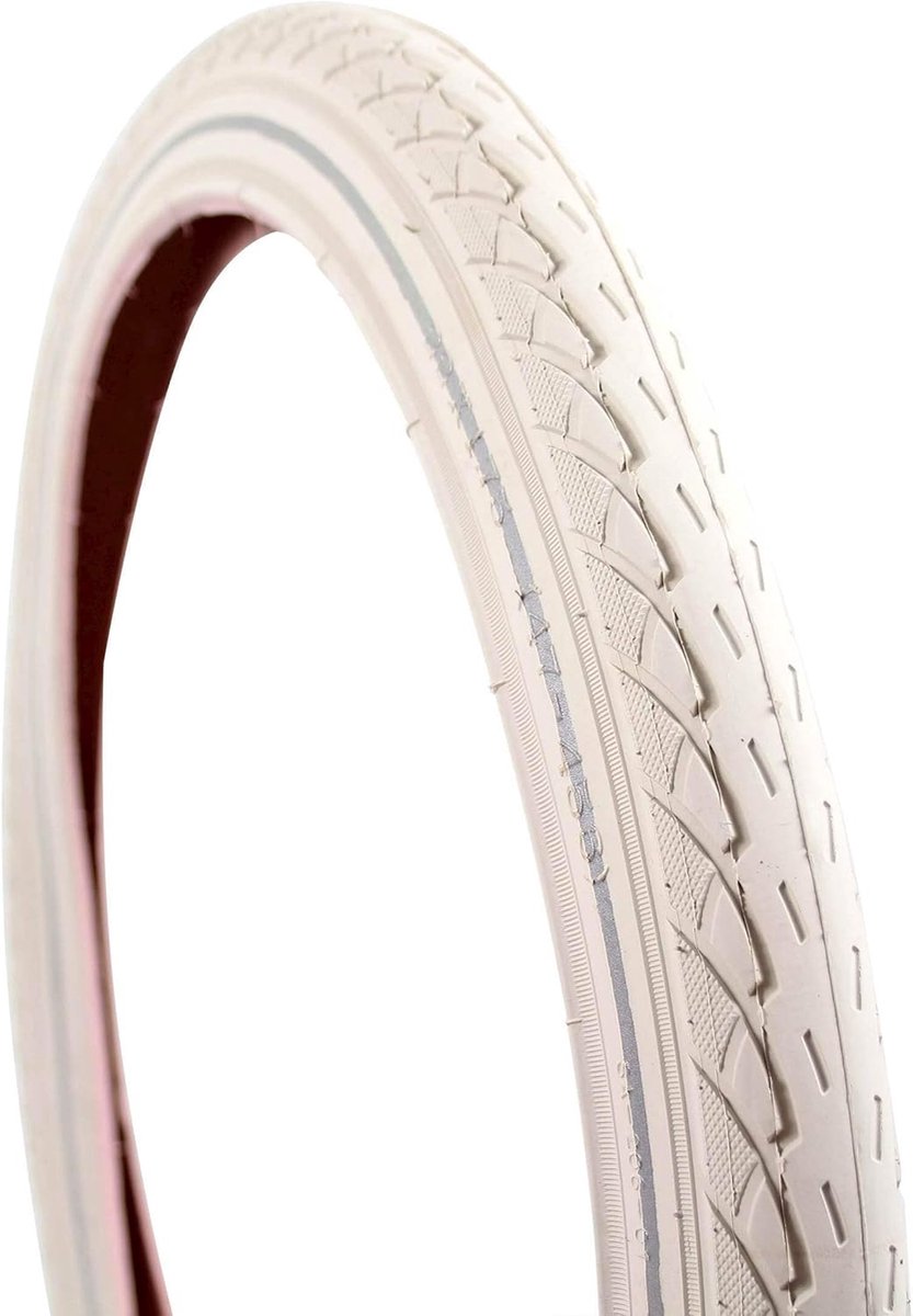 Buitenband Fiets - Stadsband Wiel - Stadsverkeer - Met Reflectie - 22x1.75 - Ivory