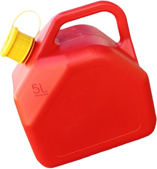 Gasbus Container - Brandstof Opslag - Buiten Gebruik - Vlamvertragend ABS - 5 Liter - Rood — afbeelding 4