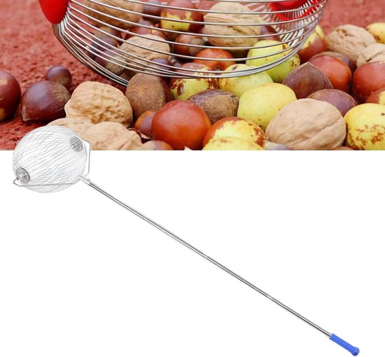 Notenverzamelaar Rol - Fruitplukker Tuin - Buiten Opruimen - Roestvrij Staal - 37x30x25cm van Merkloos	 — afbeelding 5
