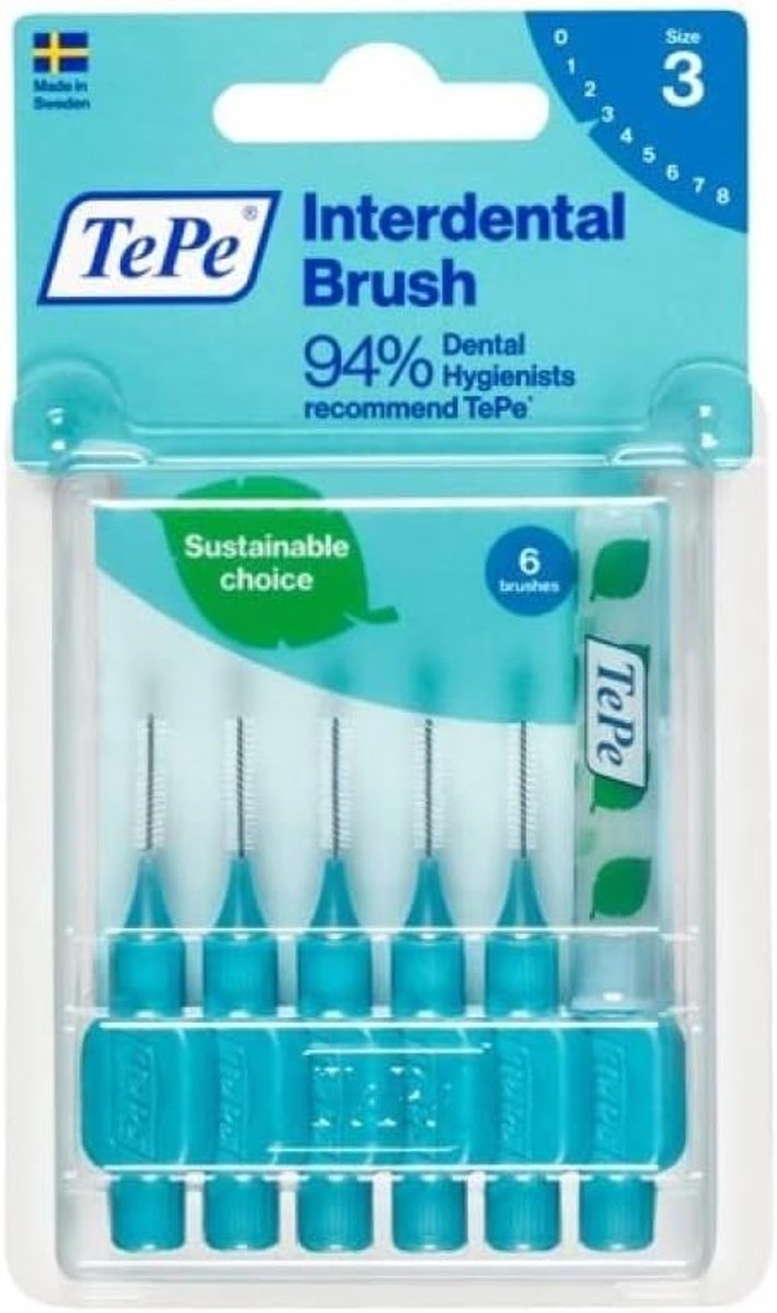 Interdentale Borstels - Tandenstokers - Mondhygiëne - Kunststof Gecoate Draad - 045 mm - Oranje