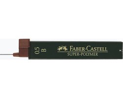 Faber-Castell potloodstiftjes - Super-Polymer - lijnbreedte 0,5mm - hardheid B - 12 stuks - FC-120501