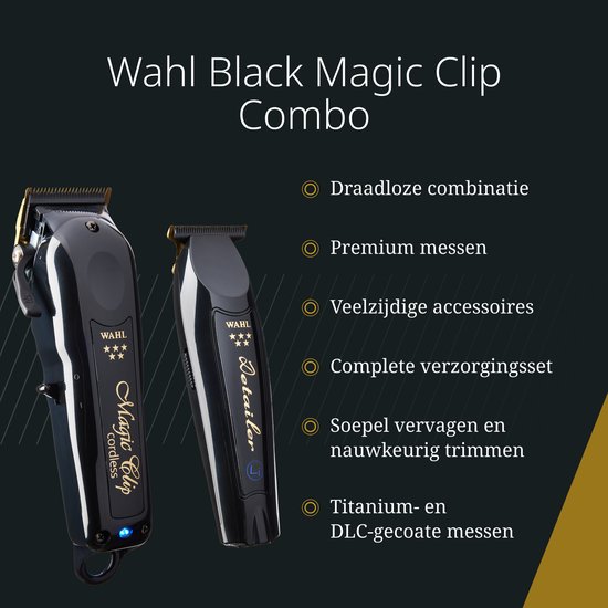 Wahl Combi Cordless Barber Combo Voordeelset - Tondeuse & Trimmer