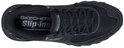 Bovenaanzicht van een zwarte SKECHERS SLIP-INS sneaker met AIR-COOLED MEMORY FOAM inlegzool.