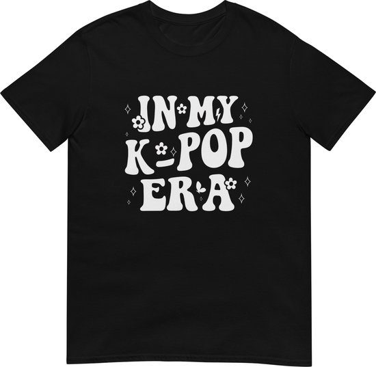 T-shirt In My K Pop Era Noir T-shirt Unisexe KPOP Cadeau Fan BTS Blackpink Stray Kids Seventeen
