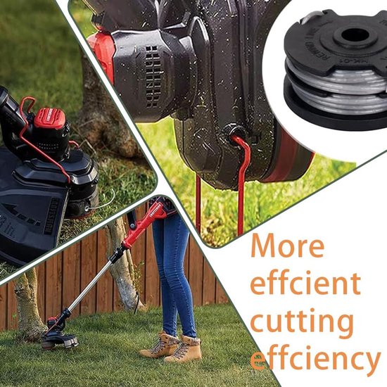 Maaidraad - 6 stuks - Geschikt voor Bosch EasyGrassCut - Ø 1,6 MM - Draadspoel voor Grastrimmer - 5 Meter - Trimmerdraad van Merkloos	 — afbeelding 3