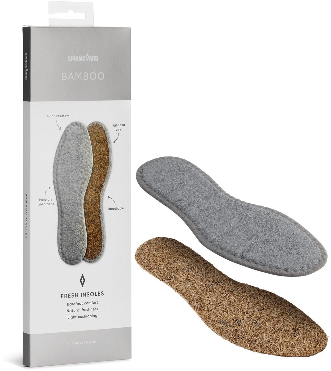 SPRINGYARD Bamboo - zomer inlegzolen - fris & droog - 41