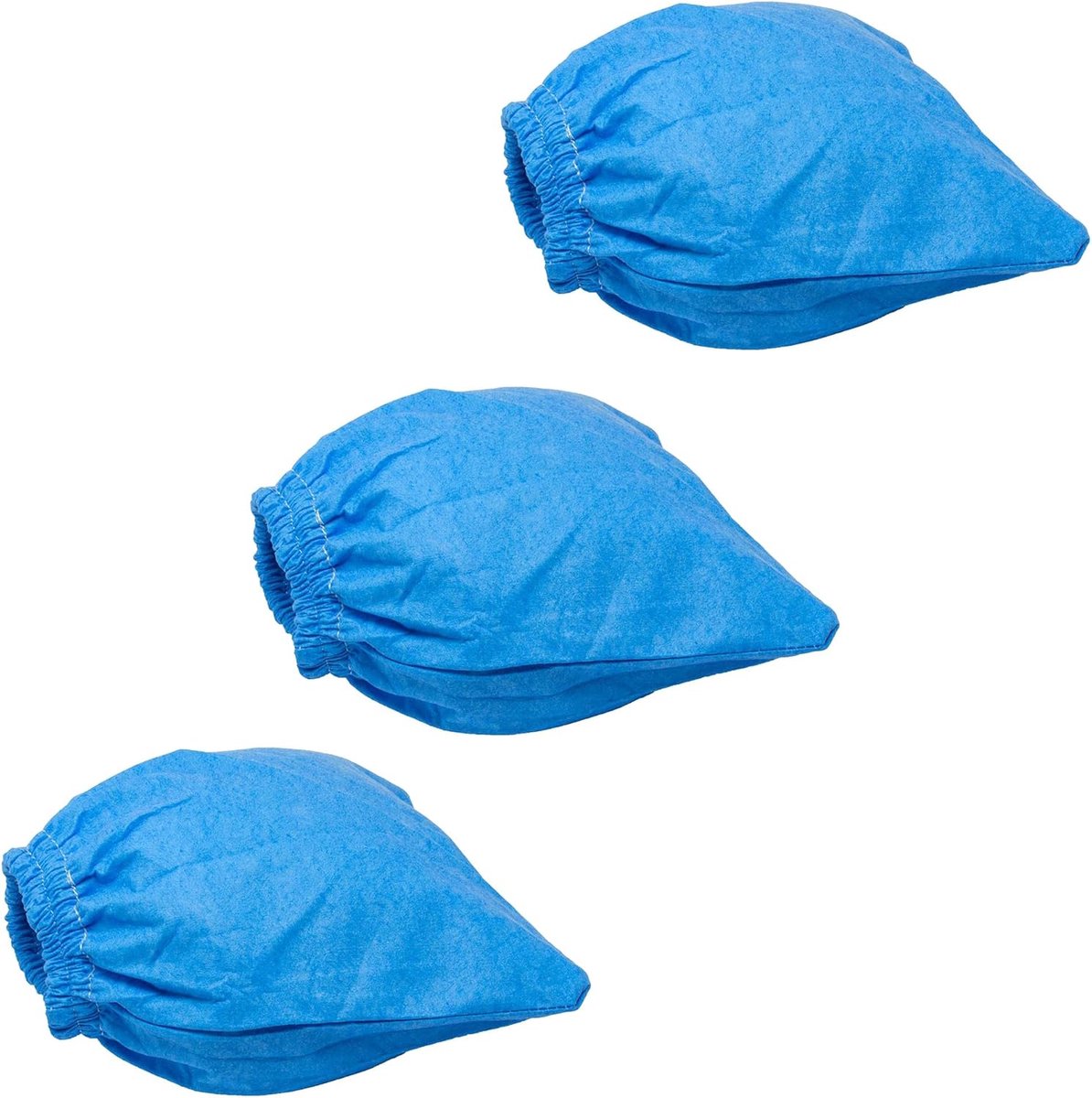 Textielfilter compatibel met de Lidl/Parkside PNTS 1300 nat- en droogstofzuiger - Wasbare filterzak, blauw, 3 stuks