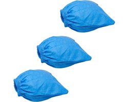 Stoffen filter Geschikt voor de Lidl/Parkside PNTS 1300 nat-/droogstofzuiger - wasbare filterzak, blauw, 3 stuks