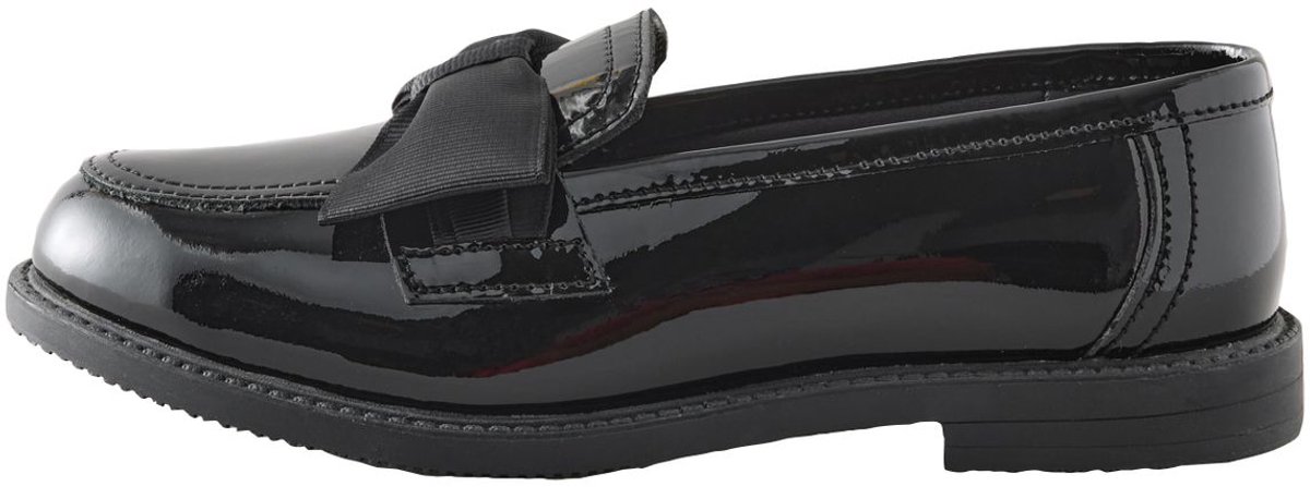 Next - Meisjes - Leren loafers met strik voor school - Zwart