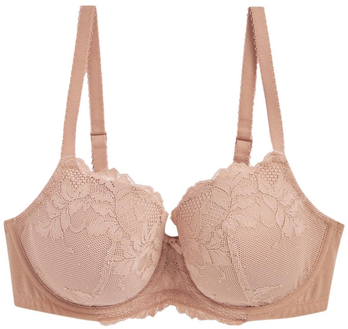 Next Dames - Kanten DD+ balkonbeha met vulling - Huidkleur Praline Nude