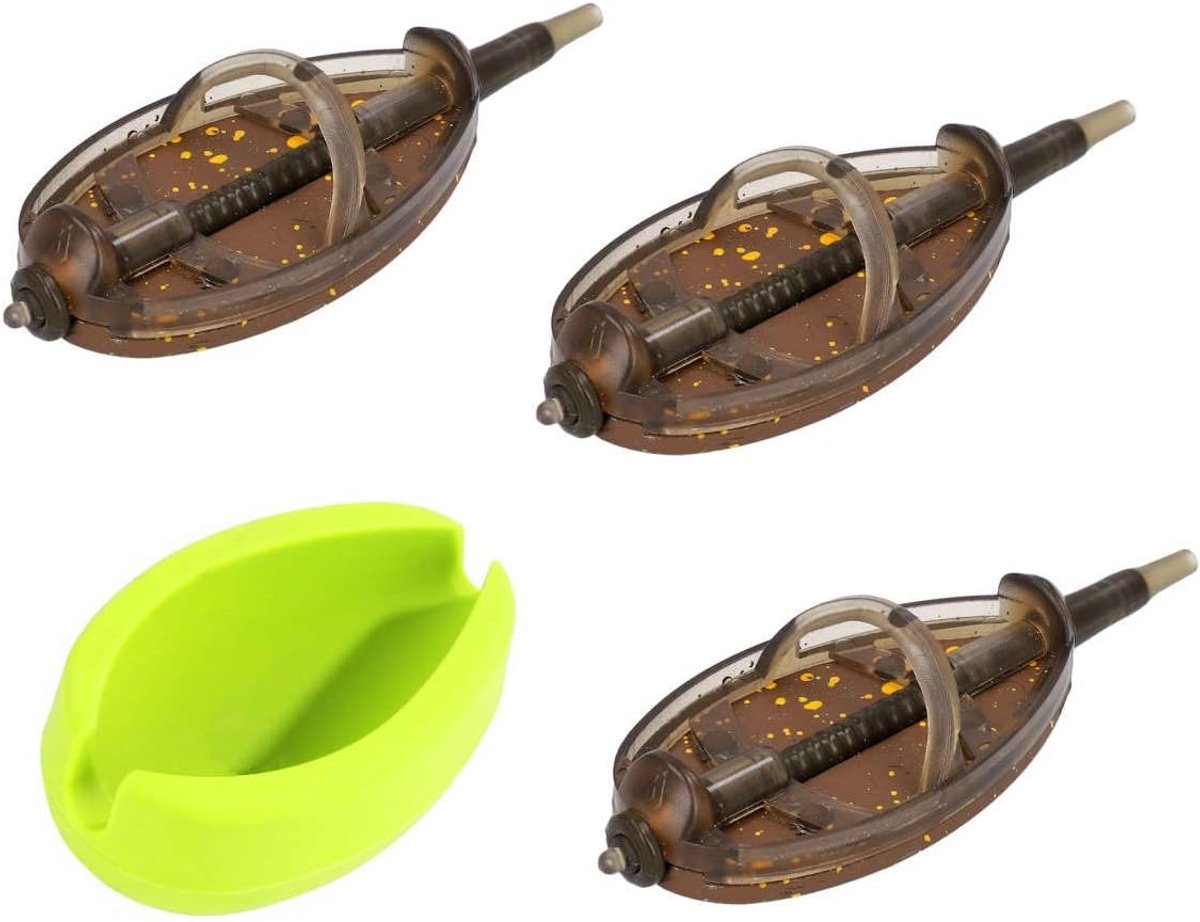 Method Feeder Mandjesset - Voermandje Vissen - Karpervissen Witvissen - Snelle Mal Bevestiging - 40g Maat L