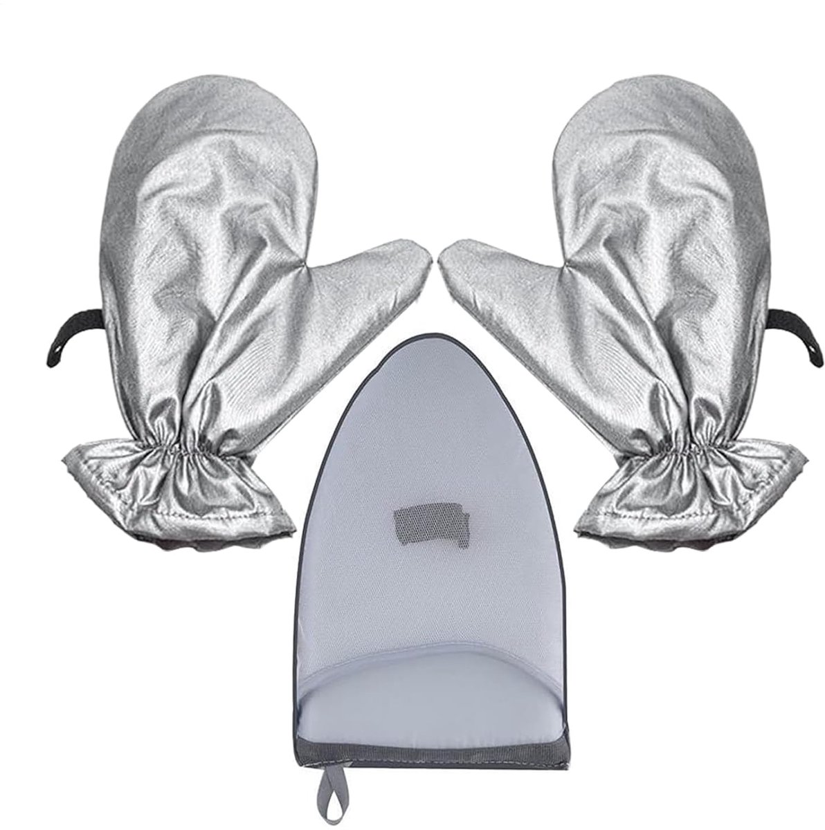 Stoomhandschoen Kleding - Stoomwerende Handschoen - Kleding Stomen - Waterdichte Bescherming - 29 x 23 cm - Grijs