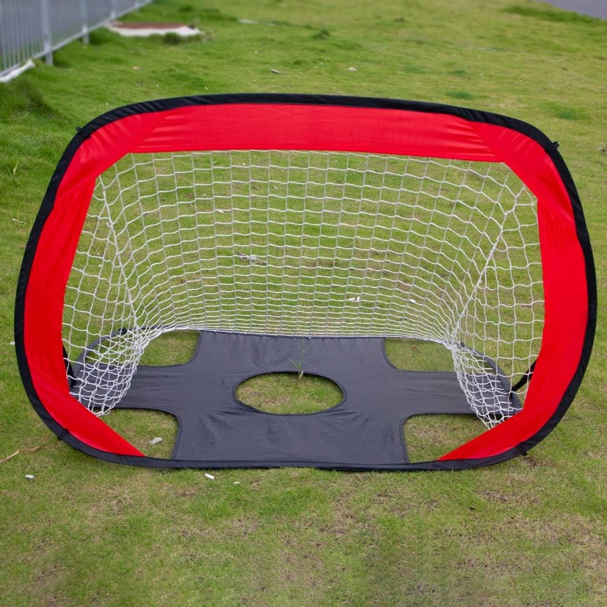 Voetbaldoel Kinderen - Pop-up Poort - Buiten Spelen - Draagbaar Lichtgewicht - 110 x 80 x 80cm