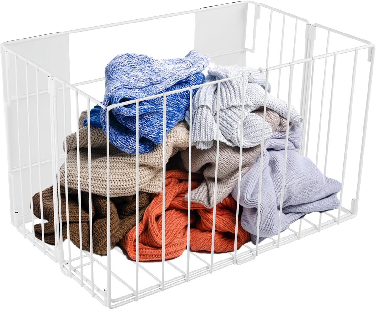 Magnetische Opbergdoos - Wasmachine Organizer - Ruimte Besparen - Opvouwbaar Decoratief - 30 x 13 x 5 cm - Wit
