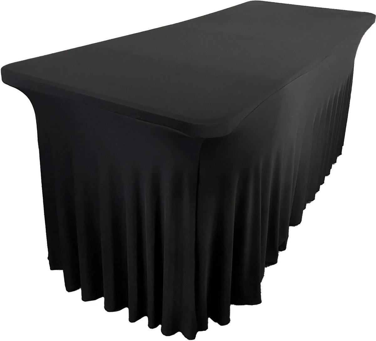 Meble odNowa - Tafelrok - Zwart - 180cm - Skirting - Polyester & Elastan