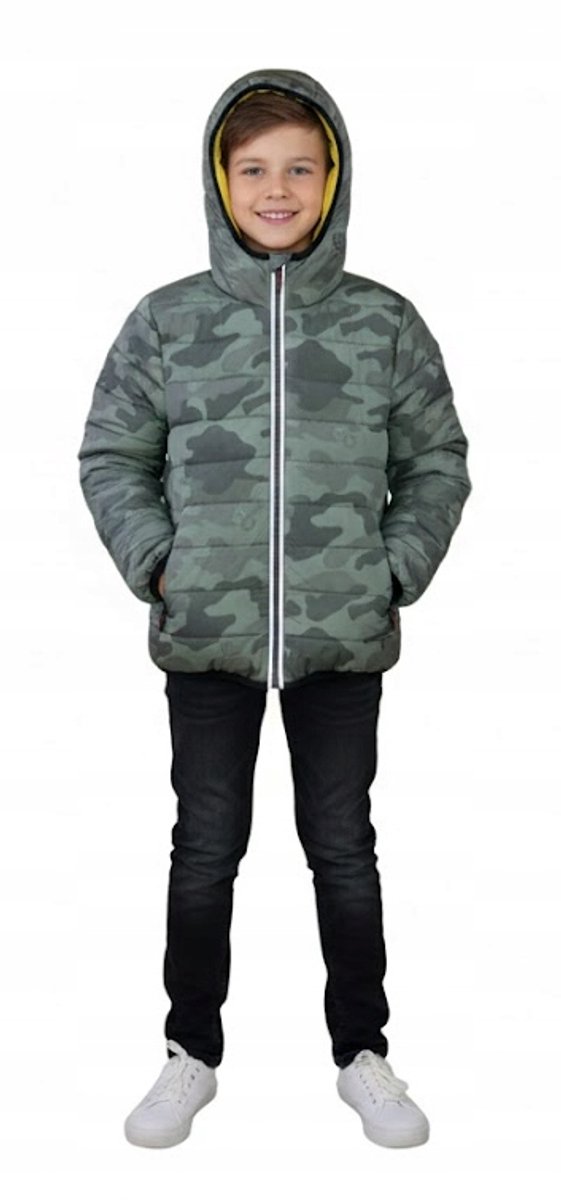 Superdry Winterjas Kinderen Camo Reversible Gewatteerd Khaki