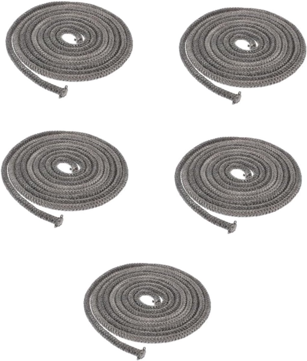 Houtkachel Afdichtingskoord - Haard Dichtingskit - Kachel Reparatie - Hittebestendig Materiaal - 5 Stuks Set