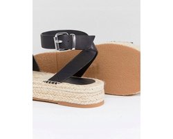 Estila Espadrilles - Dames - Zwart - Dżety - Klassiek
