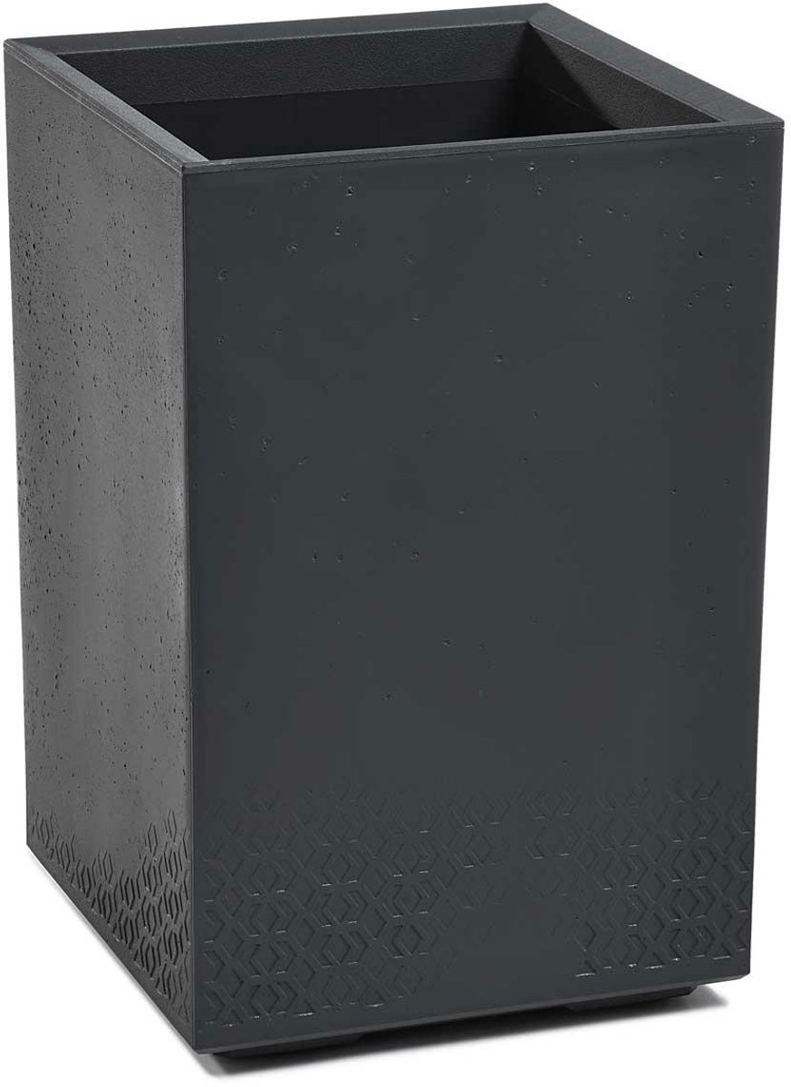 HowHomely Betonique ECO - Bloempot - Antraciet - H60x40 cm - Met Wielen