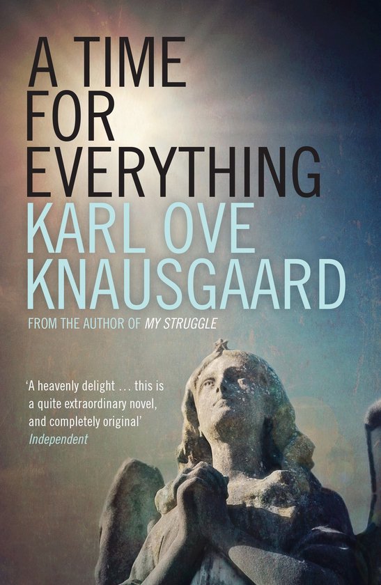 Boek kaft van 'A Time For Everything' met titel en beeld van een cherubijn.