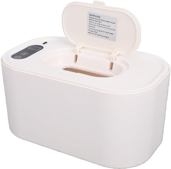 Babydoekjes Warmer - Doekjes Dispenser - Comfortabele Verzorging - Instelbare Temperatuur - Plaats 80 Doekjes - Wit — afbeelding 4