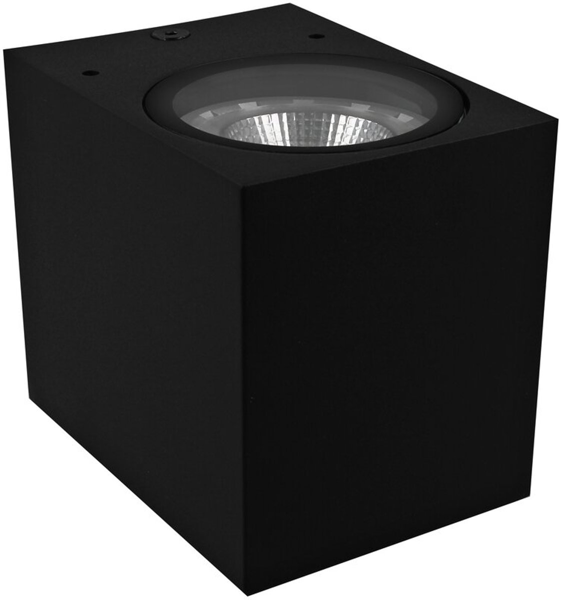 Wandlamp Kubbe down zwart IP44 GU10