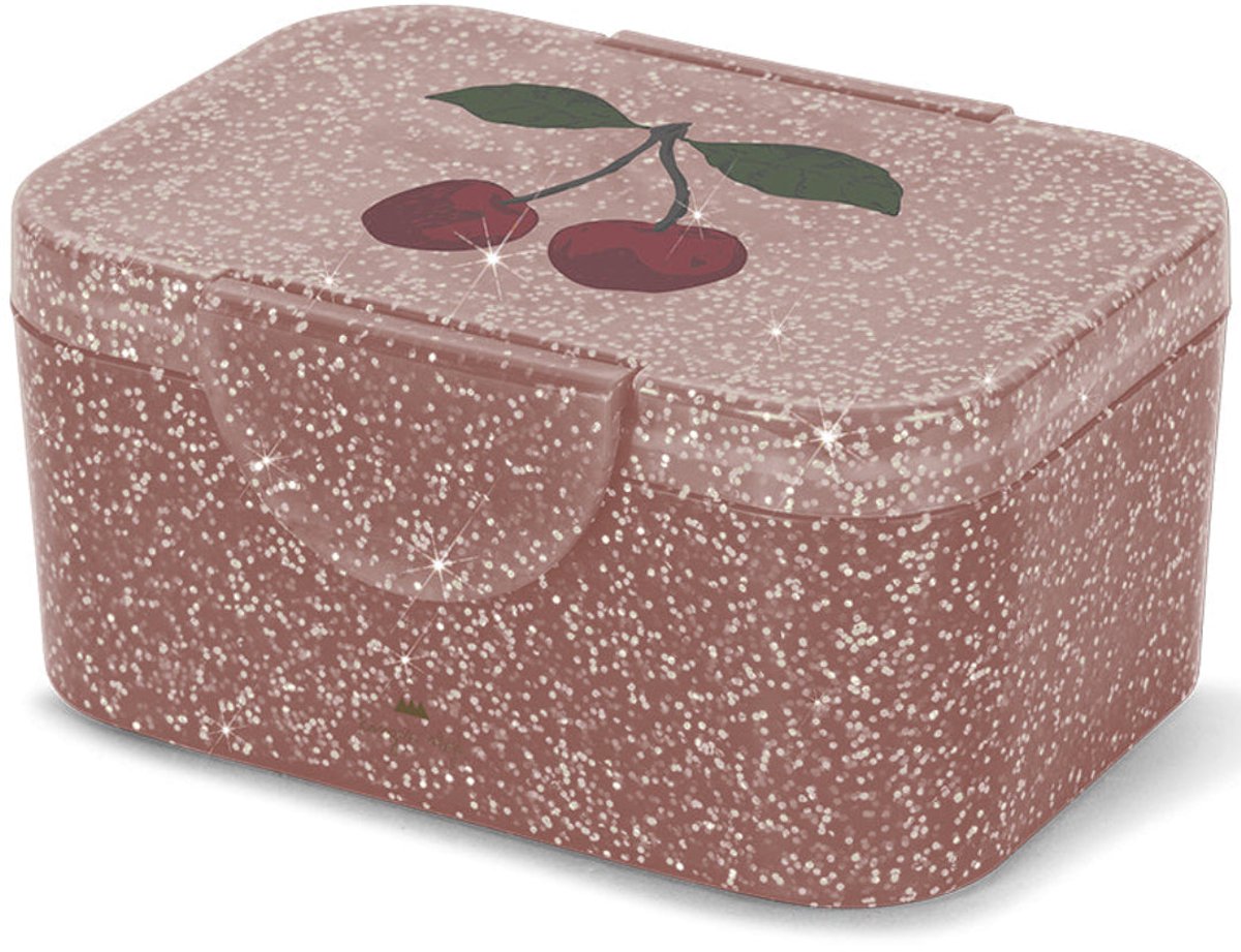 Konges sløjd broodtrommel glitter - cherry