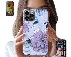 iPhone 13 Pro hoesje - Bloemen, trendy patronen, achterkant
