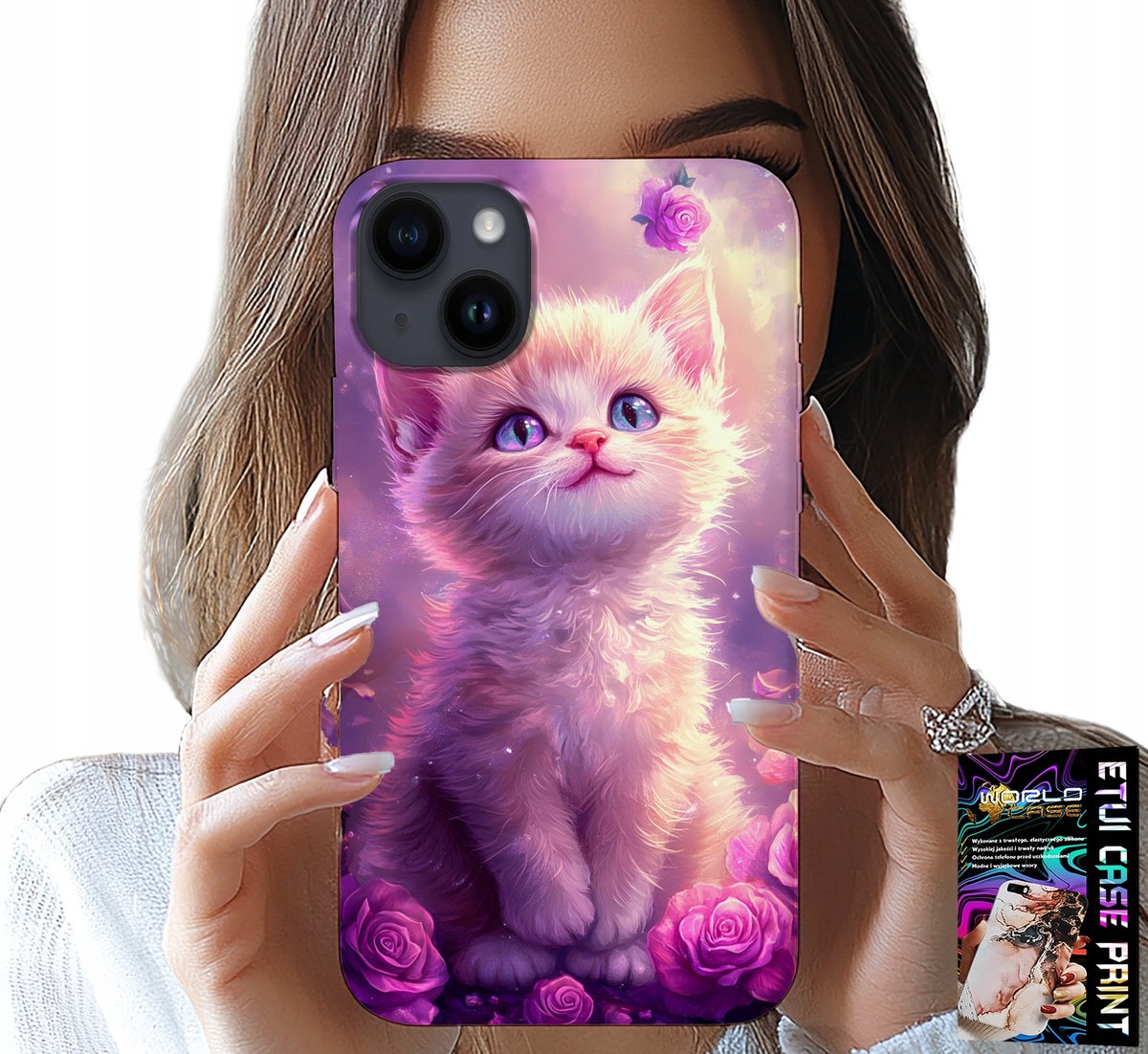iPhone 14 Plus hoesje - schattige kat, katten, dierenpatronen