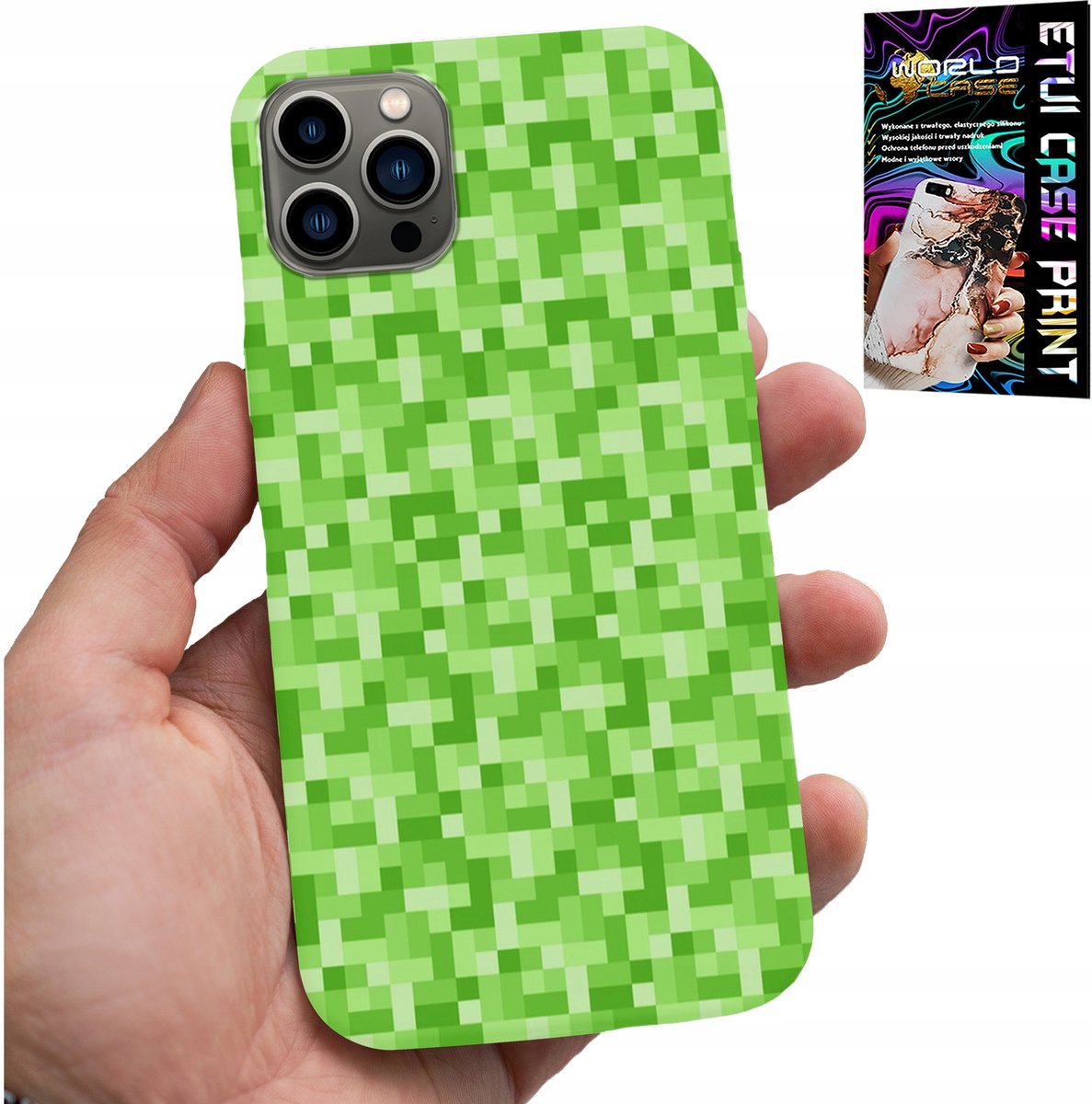 IPHONE 13 PRO MAX HOESJE - SPELPATRONEN UIT DE GAME PIXEL PIXELS ACHTERKANT