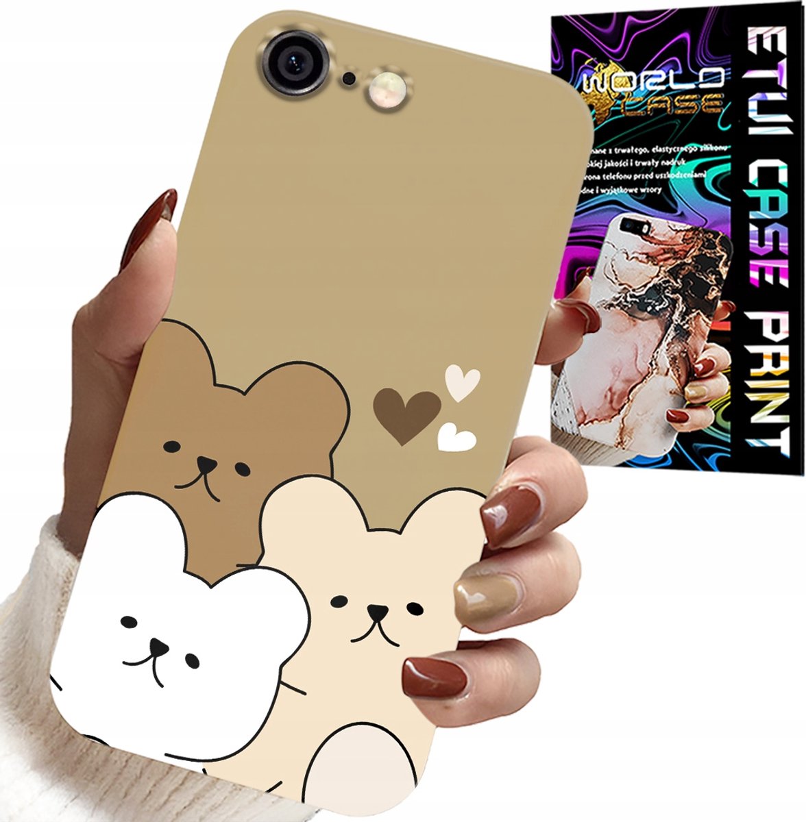 iPhone hoesje (6 Plus) - Teddybeer, teddybeerpatronen voor de allerjongste kinderen