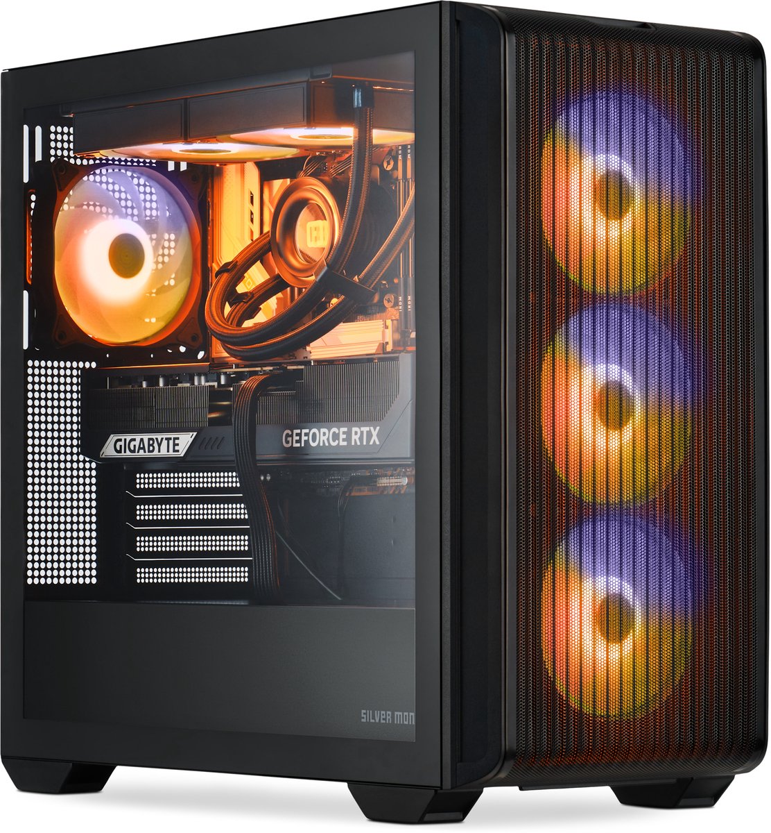 SMX® Battlestation M6A – AMD Ryzen 7 9800X3D - RTX 5080 - 32GB RAM - 1 TB SSD - Waterkoeling - ARGB-verlichting - Windows 11 – Gaming-PC