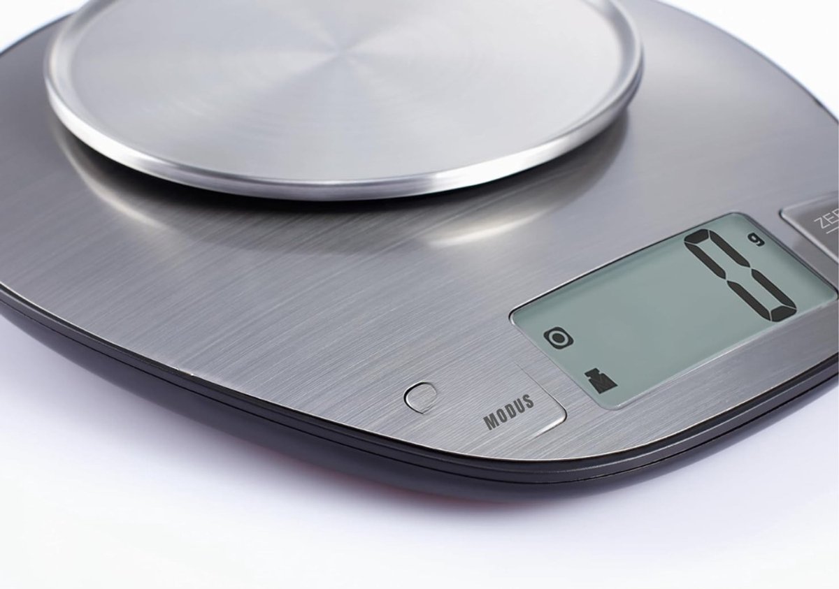 SAVI® Keukenweegschaal Digitaal Met Kom - Keukenweegschaal - Keukenweegschaal Digitaal - Zilver - 20cm x 18cm x 4cm